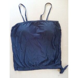 Holipick Black Tankini Top Adjustable Straps، Tie on the Side Women's‎ Size Lg.